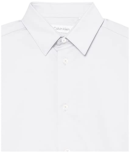 Boys' Big Long Sleeve Slim Fit Dress Shirt, Style with Buttoned Cuffs & Shirttail Hem