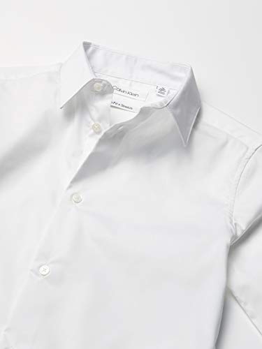 Boys' Big Long Sleeve Slim Fit Dress Shirt, Style with Buttoned Cuffs & Shirttail Hem