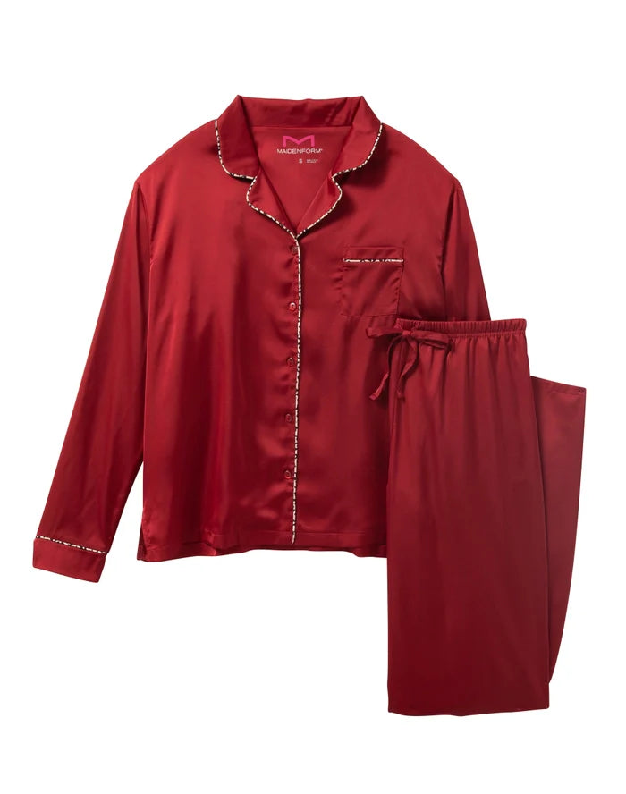 Cranberry Crossing Notch Collar Pajama Set