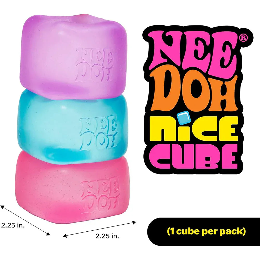 Schylling NeeDoh Nice Cube - 2.25" Premium Sensory Stress Relief Toy